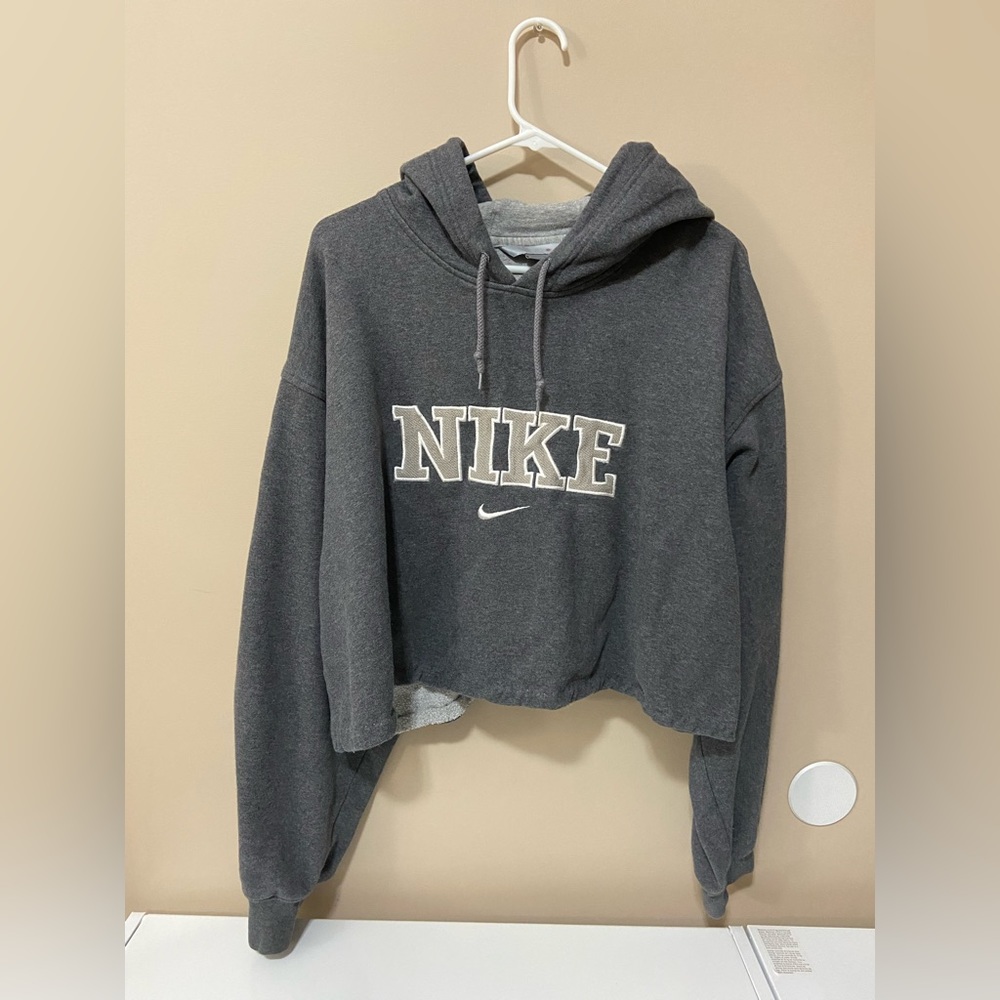Vintage Cropped Nike Hoodie